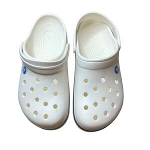 Crocs Classic Clog White Size M7 W9 Unisex Slip On Comfort Shoes